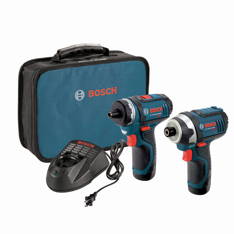 Bosch CLPK27-120 12V Max Lithium-Ion Pocket Driver and Impact Driver 2-Piece Combo Kit