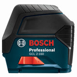 Bosch GCL 2-160 Self-Leveling Cross-Line Laser with Plumb Points