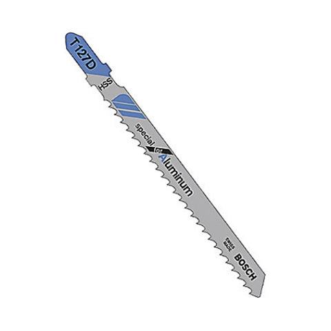 Bosch T127D 4" x 8TPI HSS T-Shank Jig Saw Blades 5-Pack