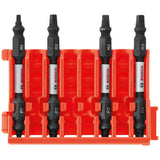 Bosch CCSDESQV2504 4-Pc Square 2.5" Double-Ended Bits with Clip