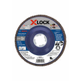 Bosch FDX27450120 Flap Discs 4-1/2" - 120 Grit, X-Lock, 10 Pack