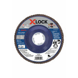 Bosch FDX2745060 Flap Discs 4-1/2" - 60 Grit, X-Lock, 10 Pack