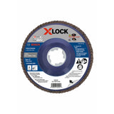 Bosch FDX2750040 Flap Discs 5" - 40 Grit, X-Lock, 10 Pack