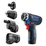 Bosch GSR12V-140FCB22 12V Max Flexiclick 5-In-1 Drill/Driver System