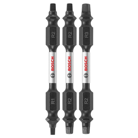 Bosch ITDESQV2503 3 pc. Impact Tough 2.5 In. Square Double-Ended Bit Set