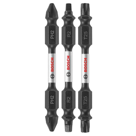 Bosch ITDEV2503 3 pc. Impact Tough 2.5 In. Double-Ended Bit Set