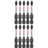 Bosch ITPH22B 10-Pc Impact Tough 2" Phillips #2 Power Bits