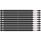 Bosch ITPH26B 10-Pc Impact Tough 6" Phillips #2 Power Bits