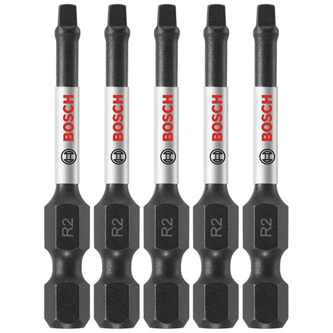 Bosch ITSQ2205 (5) Impact Tough 2 In. Square #2 Power Bits