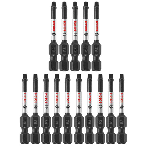 Bosch ITSQ2215 15 pc. Impact Tough 2 In. Square #2 Power Bits