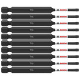 Bosch ITT1535B 10-Pc Impact Tough 3.5" Torx #15 Power Bits (Bulk Pack)