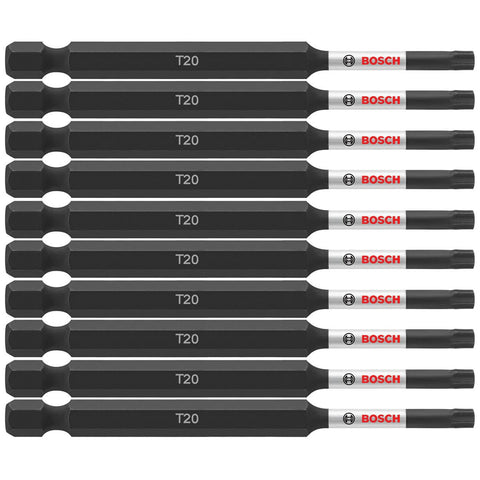 Bosch ITT2035B 10-Pc Impact Tough 3.5" Torx #20 Power Bits (Bulk Pack)