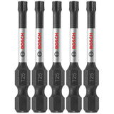 Bosch ITT25205 5 pc. Impact Tough 2 In. Torx #25 Power Bits