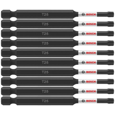 Bosch ITT2535B 10-Pc Impact Tough 3.5" Torx #25 Power Bits (Bulk Pack)