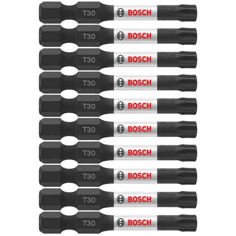 Bosch ITT302B 10 pc. Impact Tough 2 In. Torx #30 Power Bits (Bulk Pack)