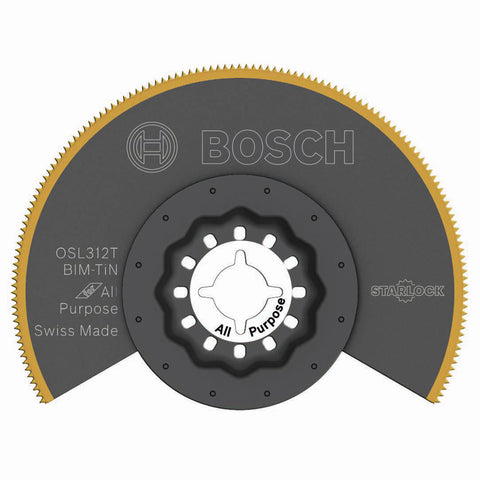 Bosch OSL312T 3-1/2" Starlock Titanium Bi-Metal Segmented Saw Blade