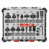 Bosch RBS015MBS 15 pc. Carbide-Tipped Wood Router Bit Set