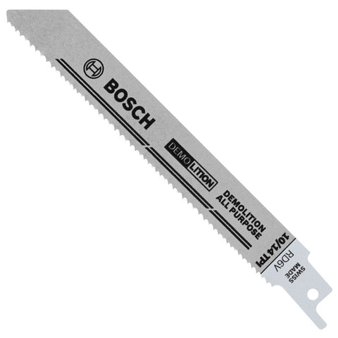 Bosch RD6V Demolition Reciprocating Saw Blades, 6" 10/14 TPI 5-Pack