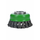 Bosch WBX329 3" Cup Brush, Knotted, Stainless Steel