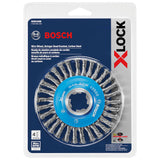 Bosch WBX408 4-1/2" Wire Wheel, Stringer Bead Knotted, Carbon Steel
