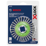 Bosch WBX409 4-1/2" Wire Wheel, Stringer Bead Knotted, Stainless Steel