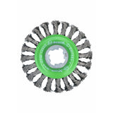 Bosch WBX429 4-1/2" Wire Wheel, Full Cable Knotted, Stainless Steel